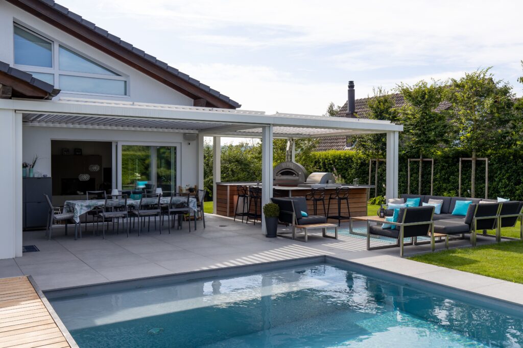 pergola bioclimatique - Bio 230 double baie - Suisse